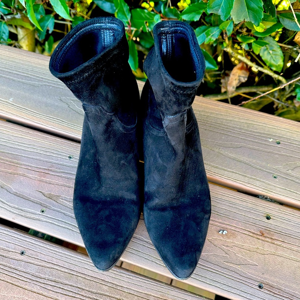 Tamra Mellon Go West Suede Ankle Boot